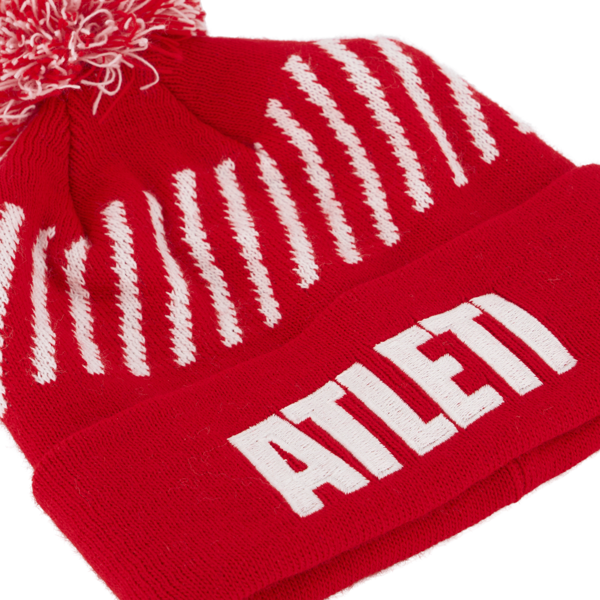 Adult Red Pom Pom Beanie image number null